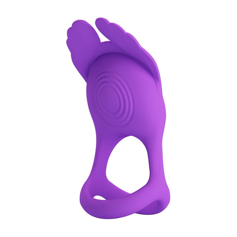 Pretty Love - Anillo Vibrador Silas 7 Vibraciones Silicona Lila