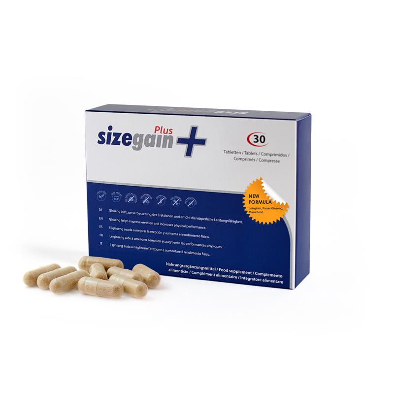 Sizegain Plus Pastillas Para Alargar El Pene + Lube