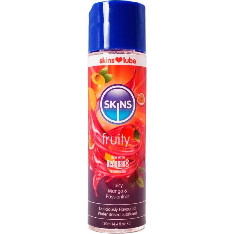 Skins - Fruity Lubricante Base De Agua Mango & Fruta Pasión 130 Ml