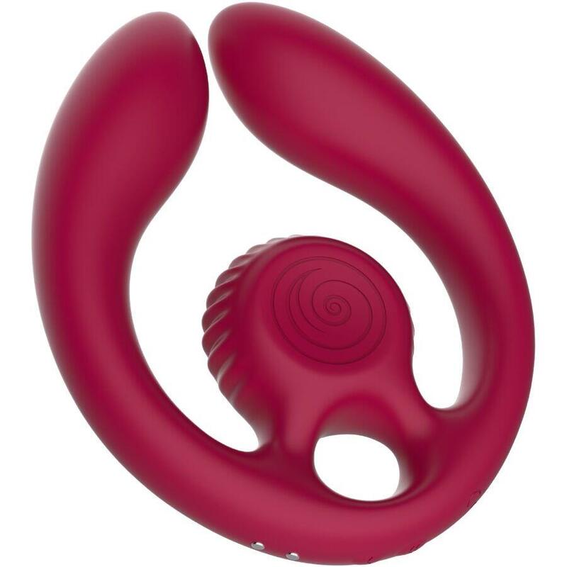 Snail Vibe - Gizi Dúo Estimulador De Parejas Control Remoto Burdeos