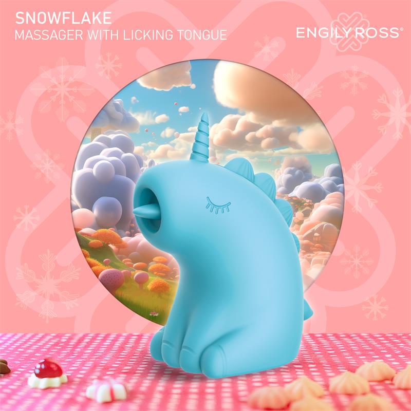 Snowflake Estimulador Con Lengua Licking - Lameteo