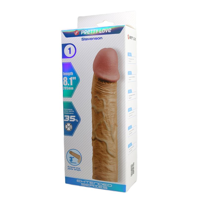Pretty Love - Stevenson Funda Pene Con Extensión De 7.6 Cm Natural