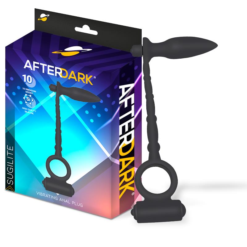 Sugilite Plug Anal Con Vibración Y Anillo Para El Pene Con Vibración