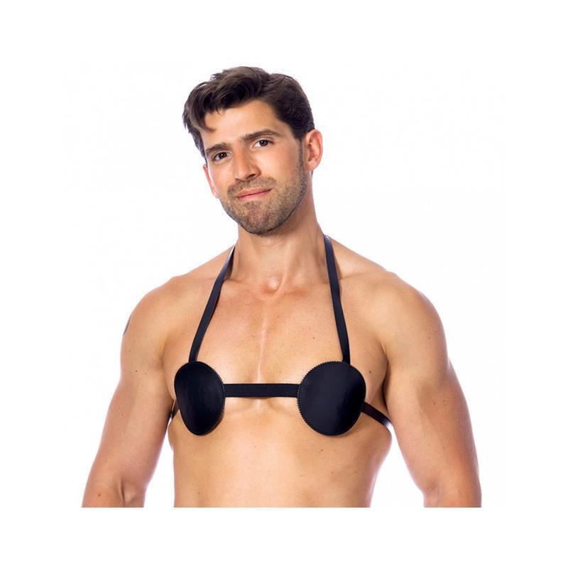 Sujetador De Cuero Con Pinchos Unisex
