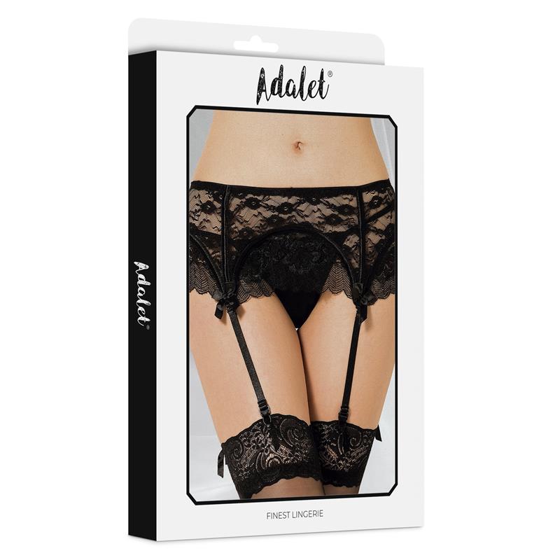 Sully Set Liguero De Encaje Y Tanga Talla (Interno):S/M