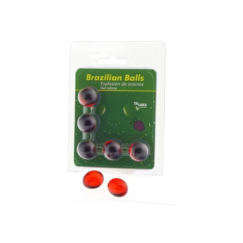 Taloka - Brazilian Balls Gel Íntimo Fresa 5 Bolas