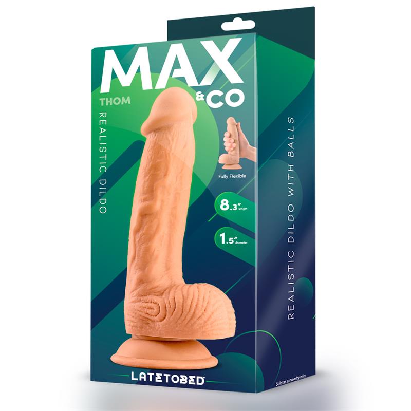 Dildo Realista Con Testículos Natural Thom 8.3