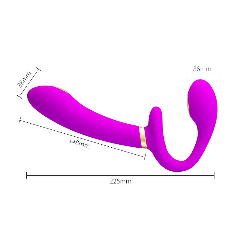 Thunderbird Vibrador Para Parejas Sin Arnés Con Control Remoto