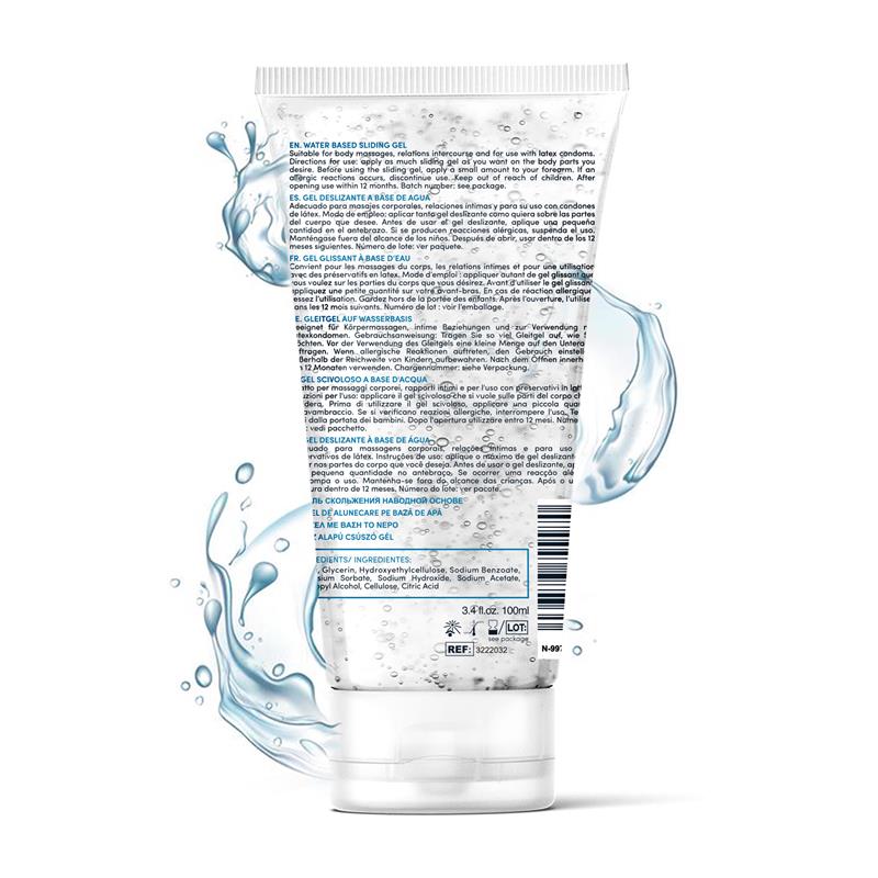 Tour Gel Deslizante Base De Agua Formato De Viaje 100 Ml