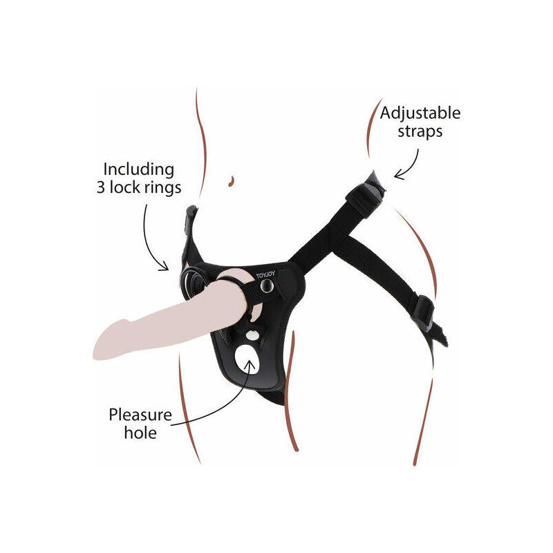 Toyjoy - Strap-On Arnés Ajustable- Negro