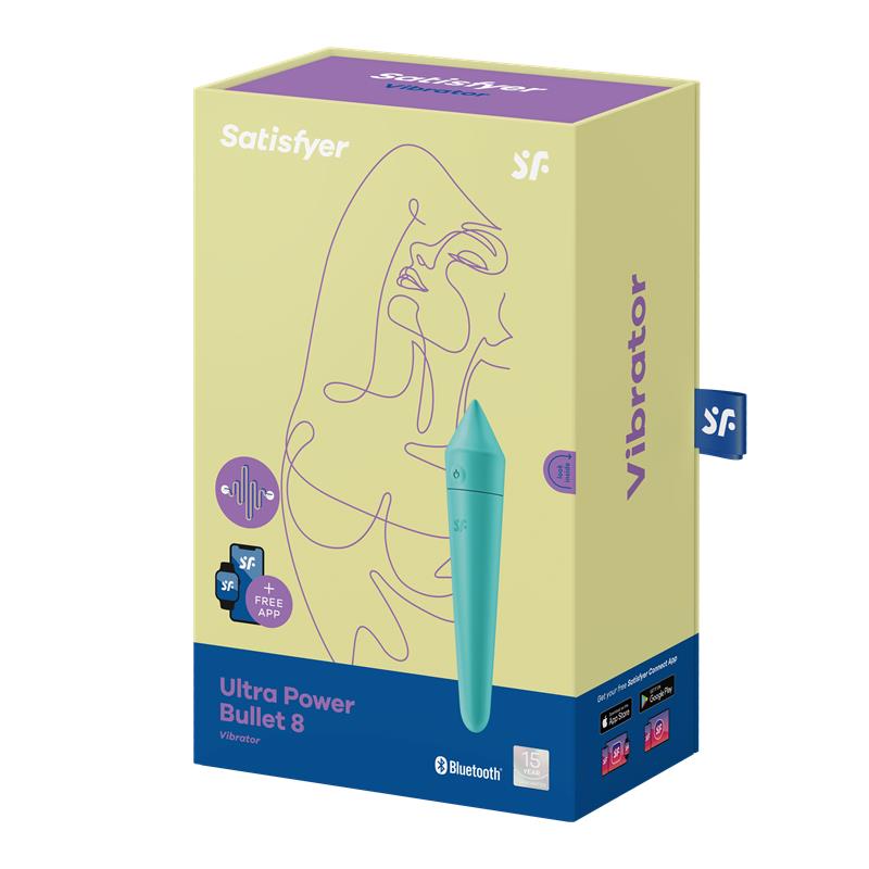 Satisfyer Ultra Power Bullet 8 Bala Vibradora Turquesa
