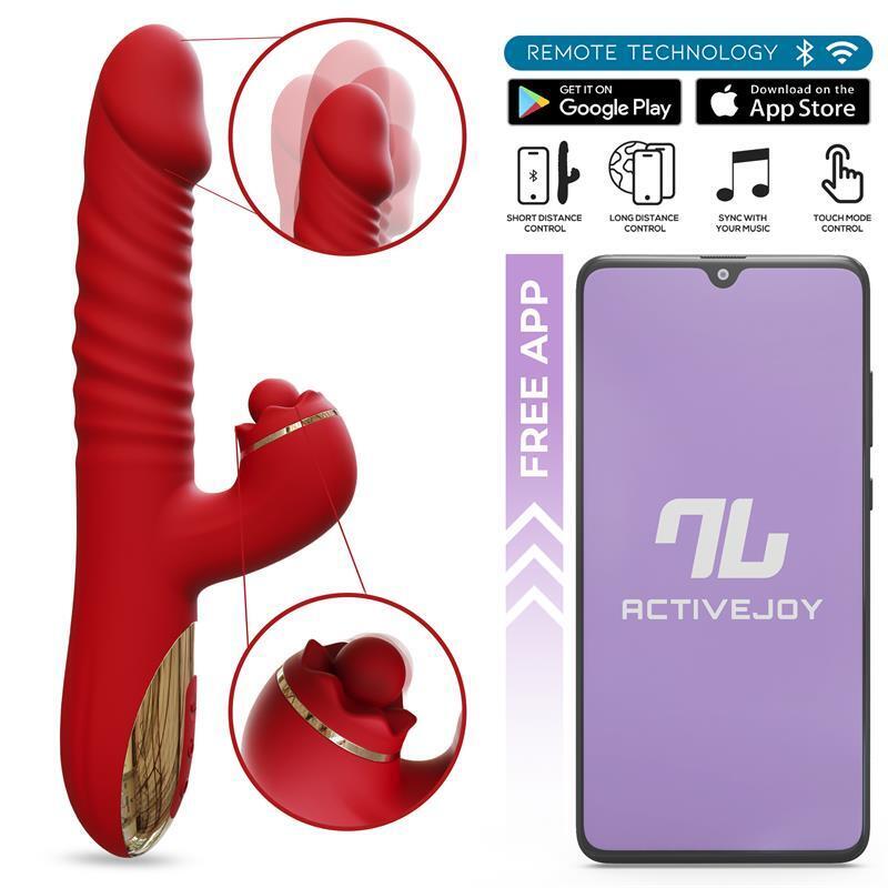 Vibrador Ascen Con Thrusting Y Waving Y App Usb Magnético