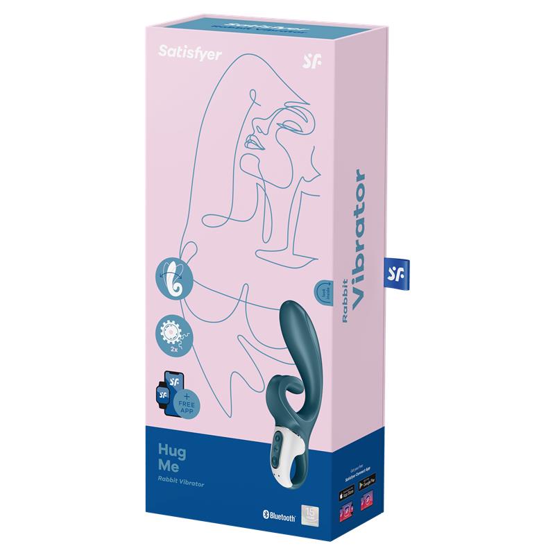 Vibrador Rabbit Satisfyer Hug Me - Azul