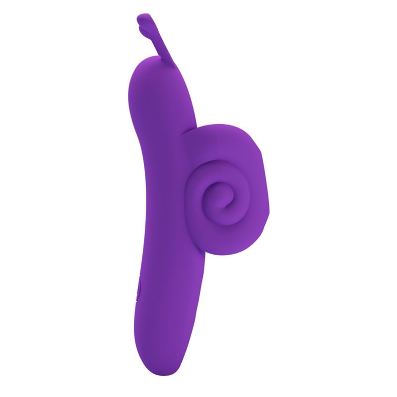 Pretty Love - Snail Poderoso Estimulador De Dedo Morado