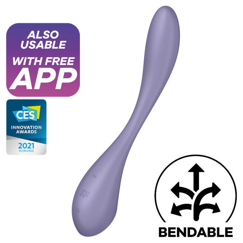 Vibrador Satisfyer G-Spot Flex 5 Multierojugbal - Lila