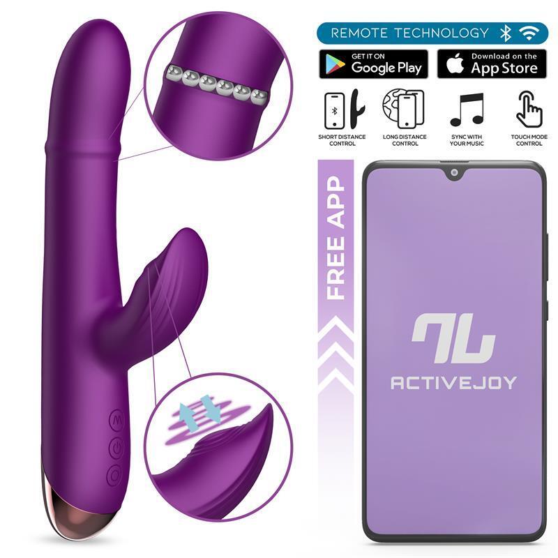 Vibrador Sendel Con Anillo De Bolas Internas Up And Down Y Pulsación Con App