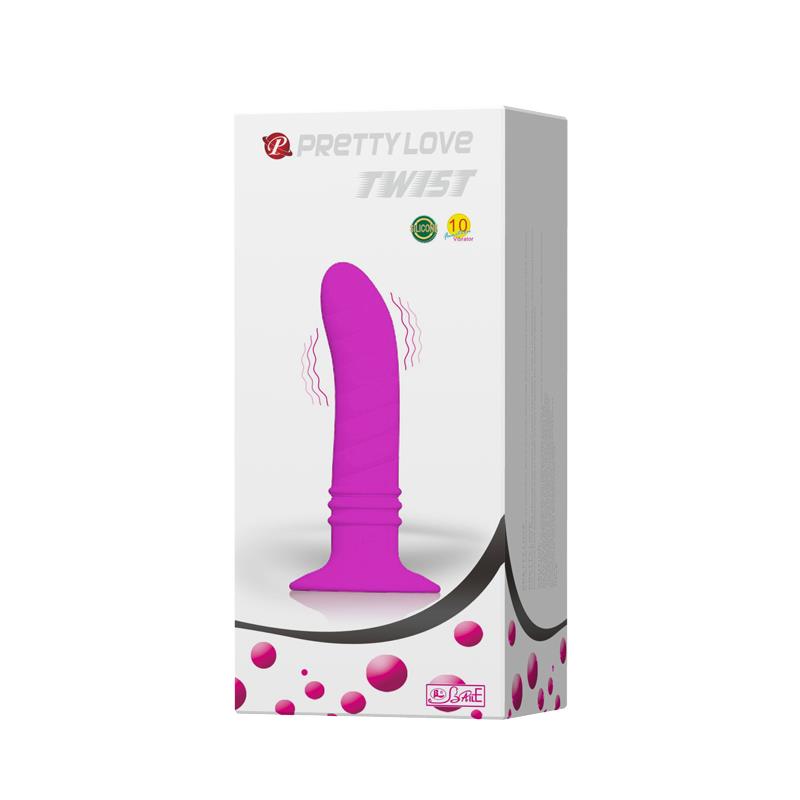 Vibrador Twist Plug Anal Púrpura