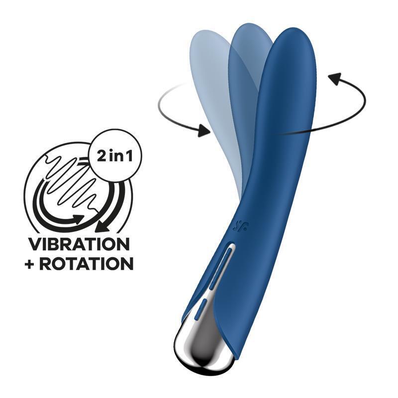 Vibrador Y Rotador Spinning Vibe 1 Azul