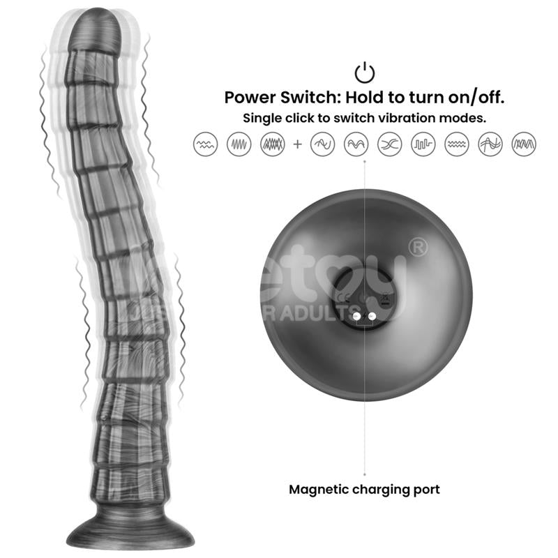 Vibrax Slider Dildo Anal Con Vibración King Sized 14.5