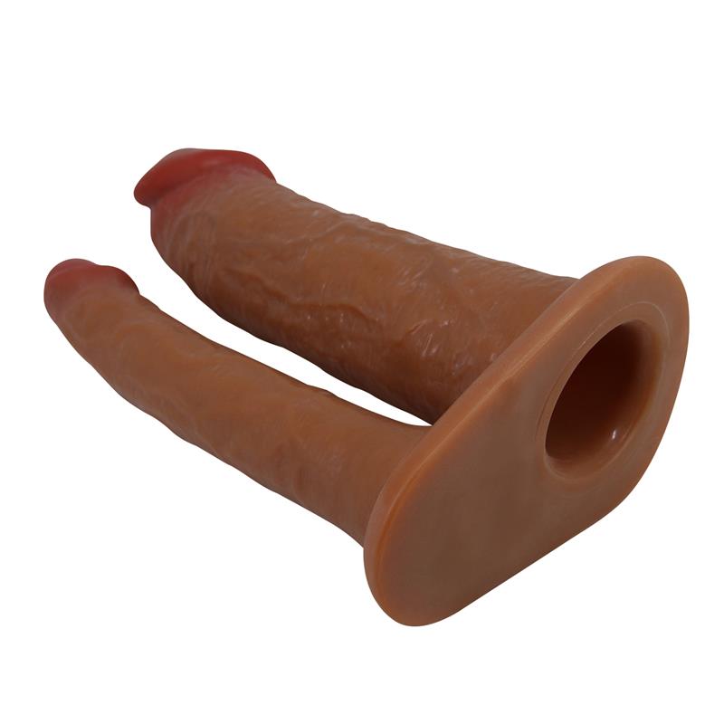 Pretty Love - Yairon Funda Para Pene Doble Con Extensión De 4 Cm Mulato