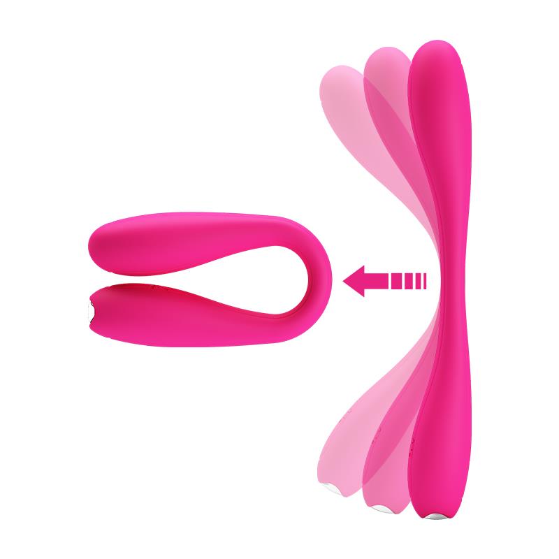 Vibrador Yedda Con Esqueleto Punto G Rosa