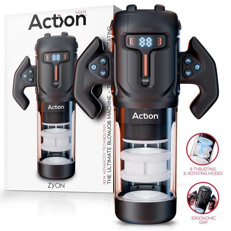 Zyon Masturbador Automático Avanzado Con Up And Down Y Rotación