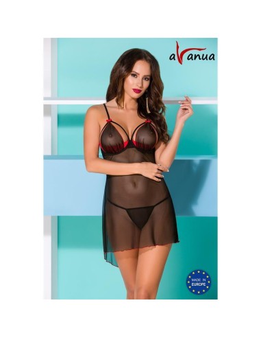 Cyra Chemise Rojo/negro Talla (interno):s/m