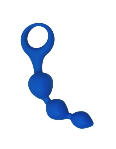 Alive - Triball Bolas Anales Silicona Azul 15 Cm