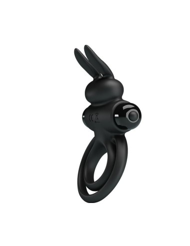 Pretty Love - Anillo Vibrador Iii Conejo Para Pene Negro