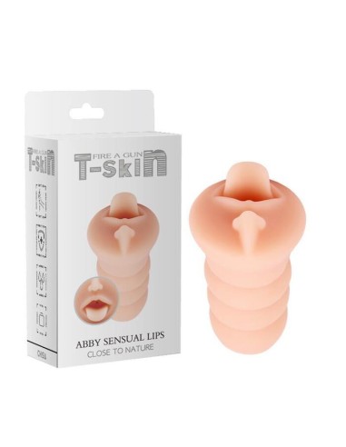 Masturbador Abby Sensual T-skin 15 Cm Natural