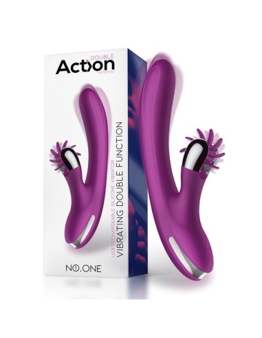 No. One Vibrador Con Rueda Estimuladora Usb Silicona