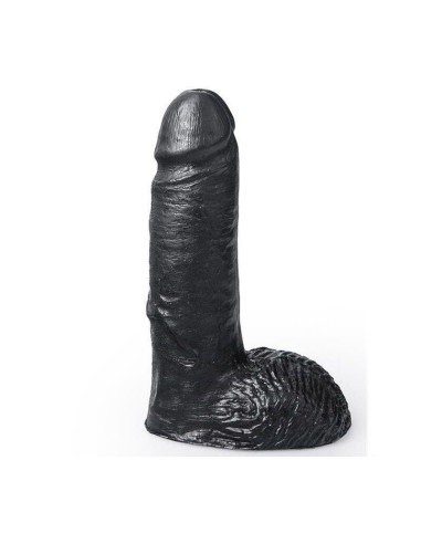 Hung System - Dildo Realista Color Negro Cesar 19 Cm