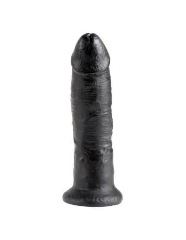 King Cock - 9 Pene Negro 22.9 Cm