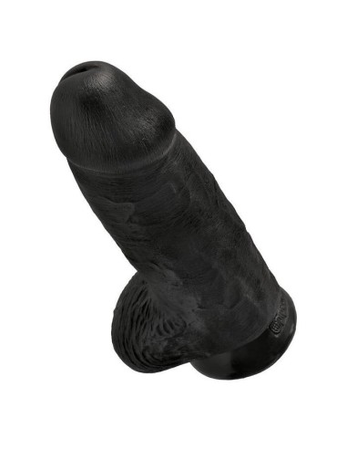 King Cock - Pene Realistico Chubby 23 Cm Negro