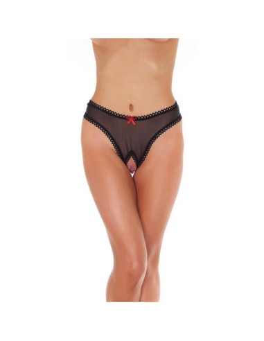 Rimba Amorable Tanga Abierto Color Negro Talla única