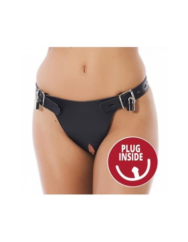 Arnés De Castidad Con Plug Anal Talla (interno):s/m