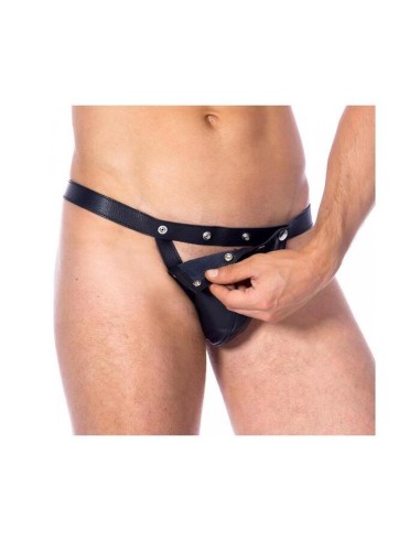 Panty Masculino De Cuero Talla única