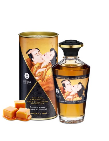 Shunga Aceite De Masaje Efecto Calor Aroma A Caramelo