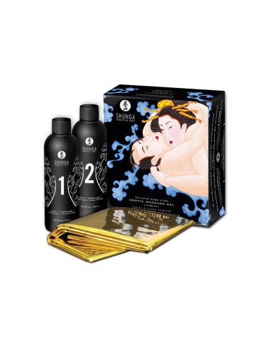 Shunga Kit De Gel De Masaje Aroma A Futas Exóticas