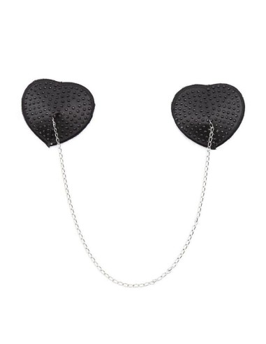 Pezonera Nipple Covers With Chain Link Black