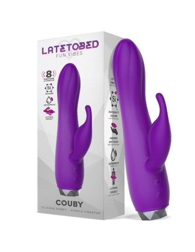 Vibrador Couby Silicone Rabbit Purple Vibrator