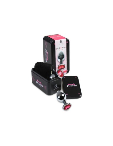 Secretplay - Plug Anal Aluminio Fucsia 7 Cm