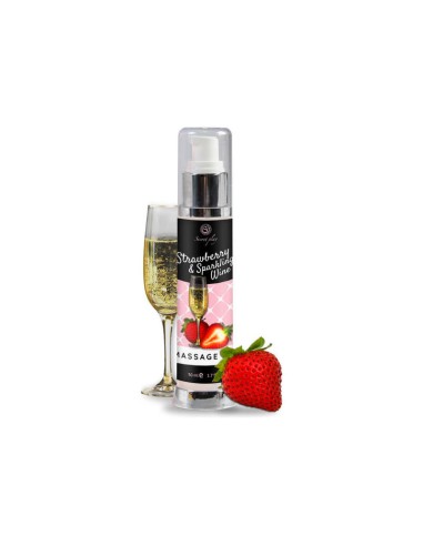 Secretplay - Aceite Masaje Fresas & Cava 50 Ml