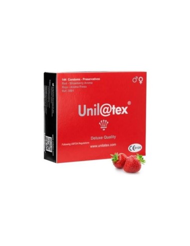 Unilatex - Preservativos Rojos/fresa 144 Uds