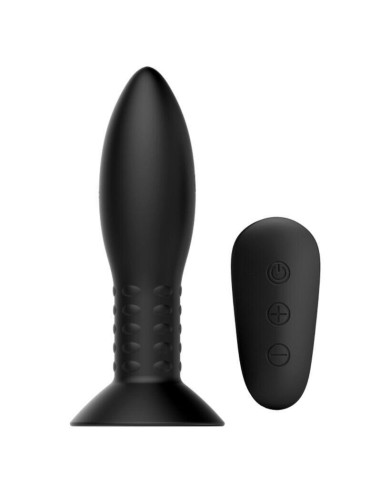 Mr Play - Plug Con Bolas Rotadoras Negro Control Remoto