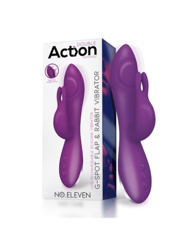 No. Eleven Vibrador Con Conejito, Punto G Y Fución De Pulsación Usb Margnético Silicona