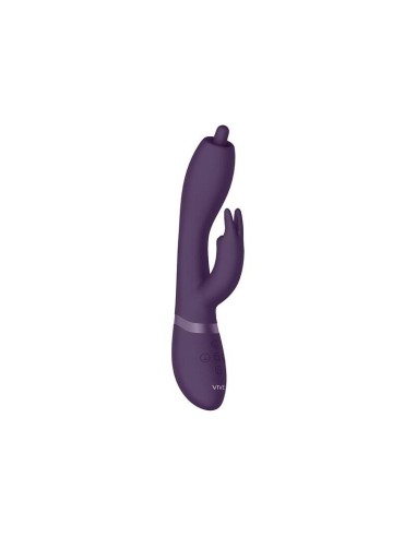 Vibrador Nilo - Rabbit Punto G, Silicona - Morado