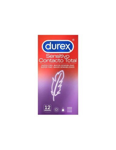 Durex - Sensitivo Contacto Total 12 Unidades