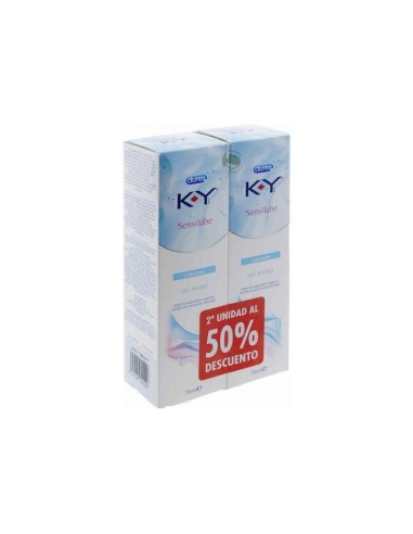 K-y Gel Lubricante Hidrosoluble Intimo Duplo 2x75ml