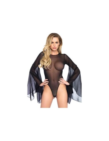 Leg Avenue Body Mangas Campana Negro